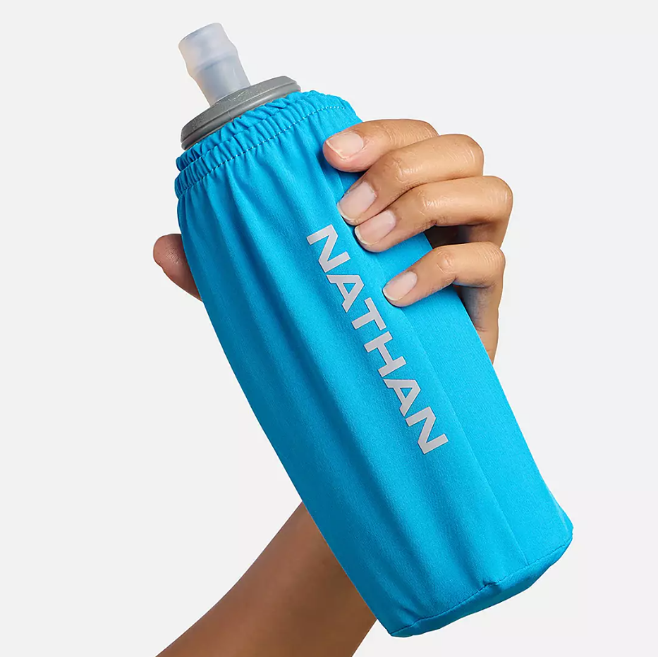 Nathan Pinnacle Insulated18oz Soft Flask - Electric Blue/Silver