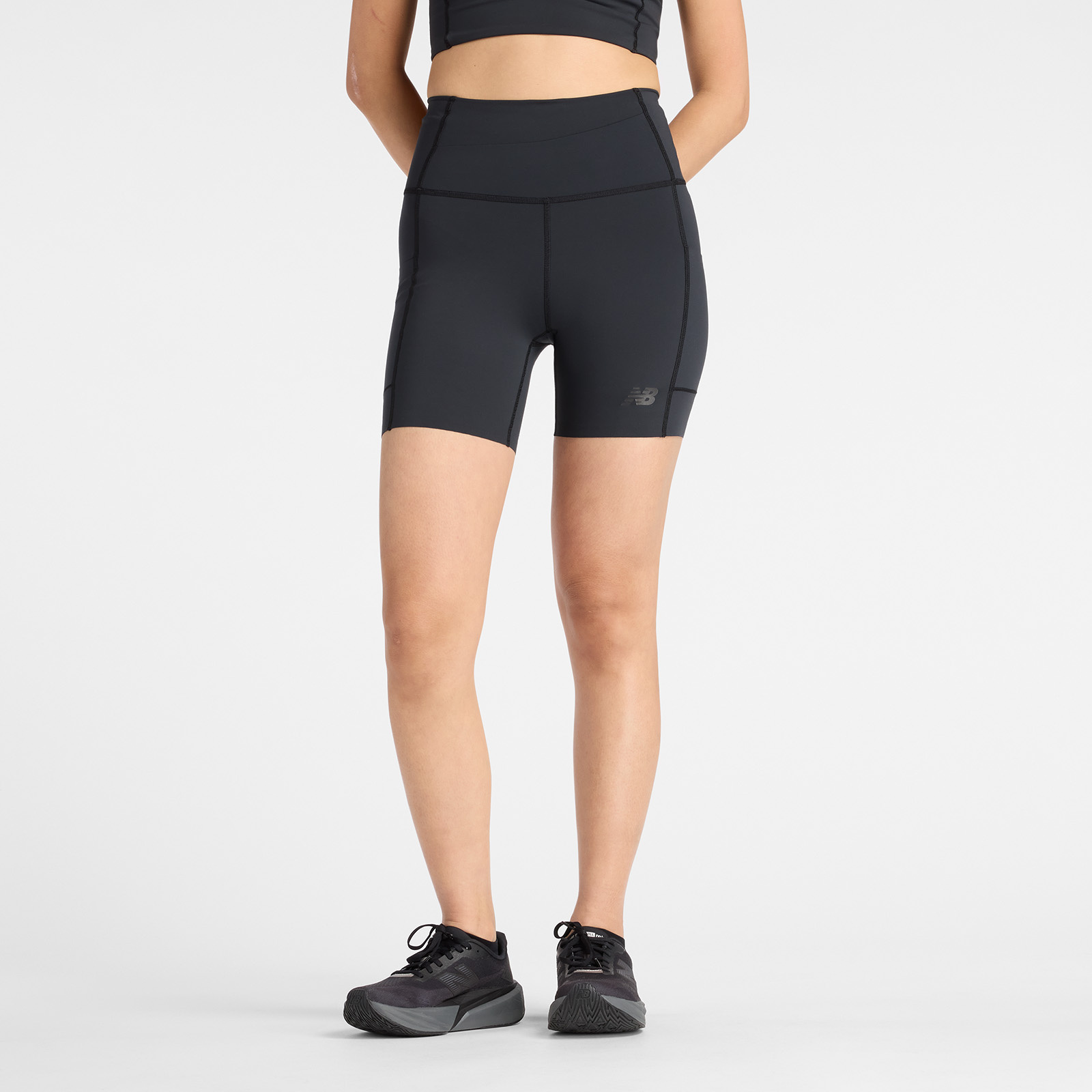New Balance Women's NB Sleek Storage Race Short 6"