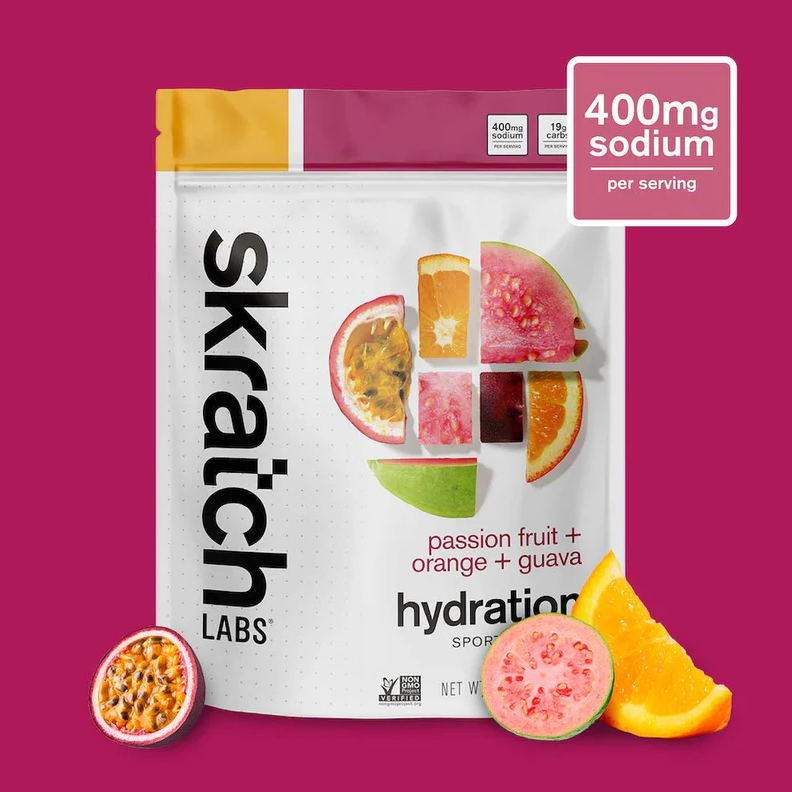 Skratch Labs Hydration Sport Drink Mix - Passion Fruit + Orange + Guava (440g)