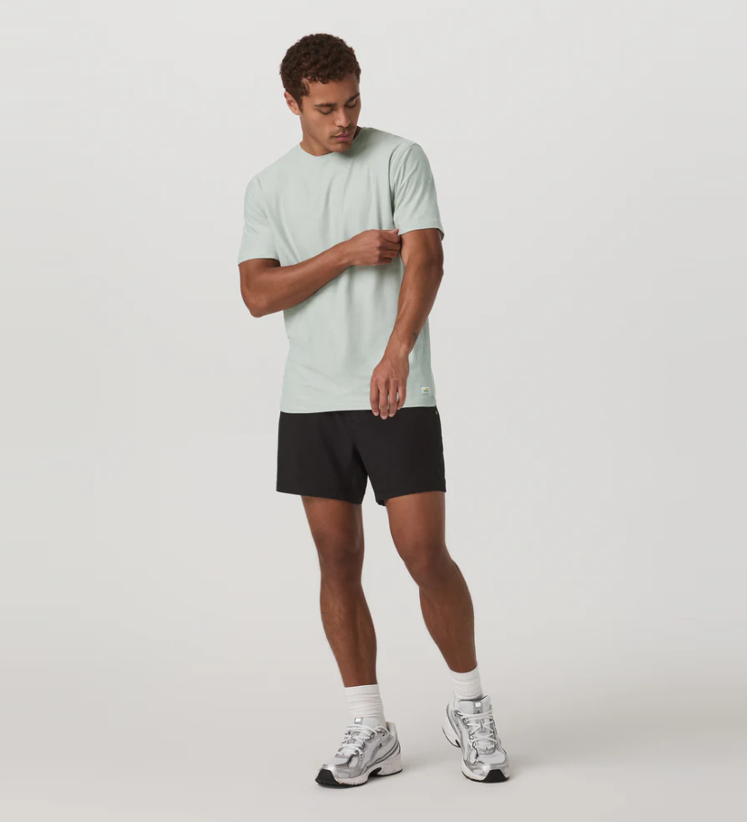 Vuori Men's Strato Tech Tee - Storm Blue Heather