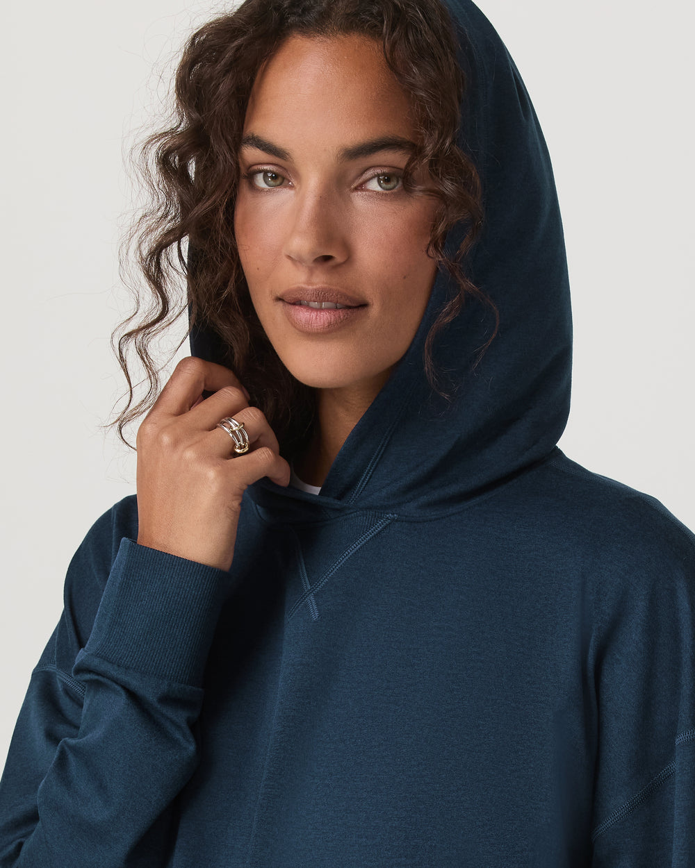 Women's Halo Modern Pullover Hoodie - Blue Coast Heather