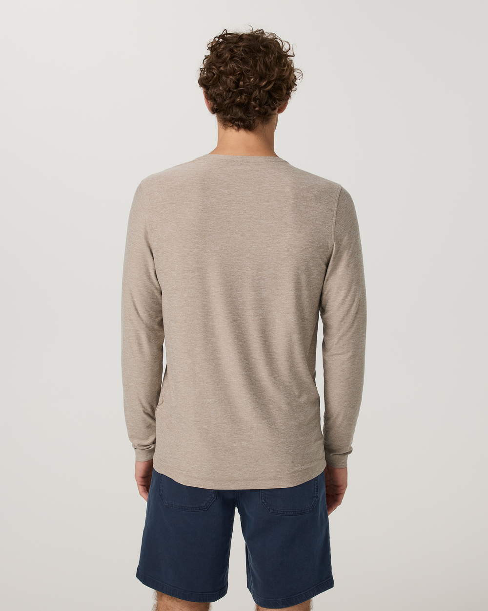 Men's Long Sleeve Strato Tech Tee - Acorn Heather