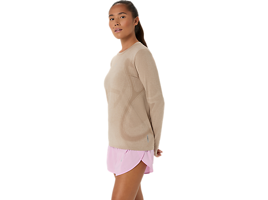 Women's Road Seamless Long Sleeve - Greige