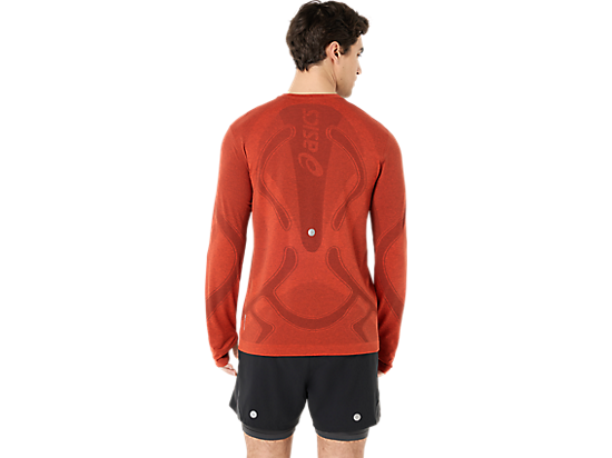 Men's Road Seamless Long Sleeve - Singed Red