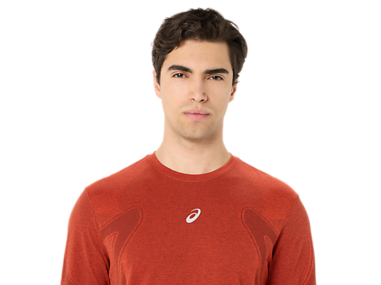 Men's Road Seamless Long Sleeve - Singed Red