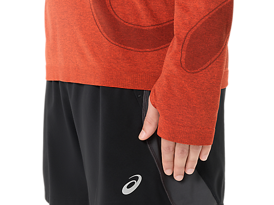 Men's Road Seamless Long Sleeve - Singed Red
