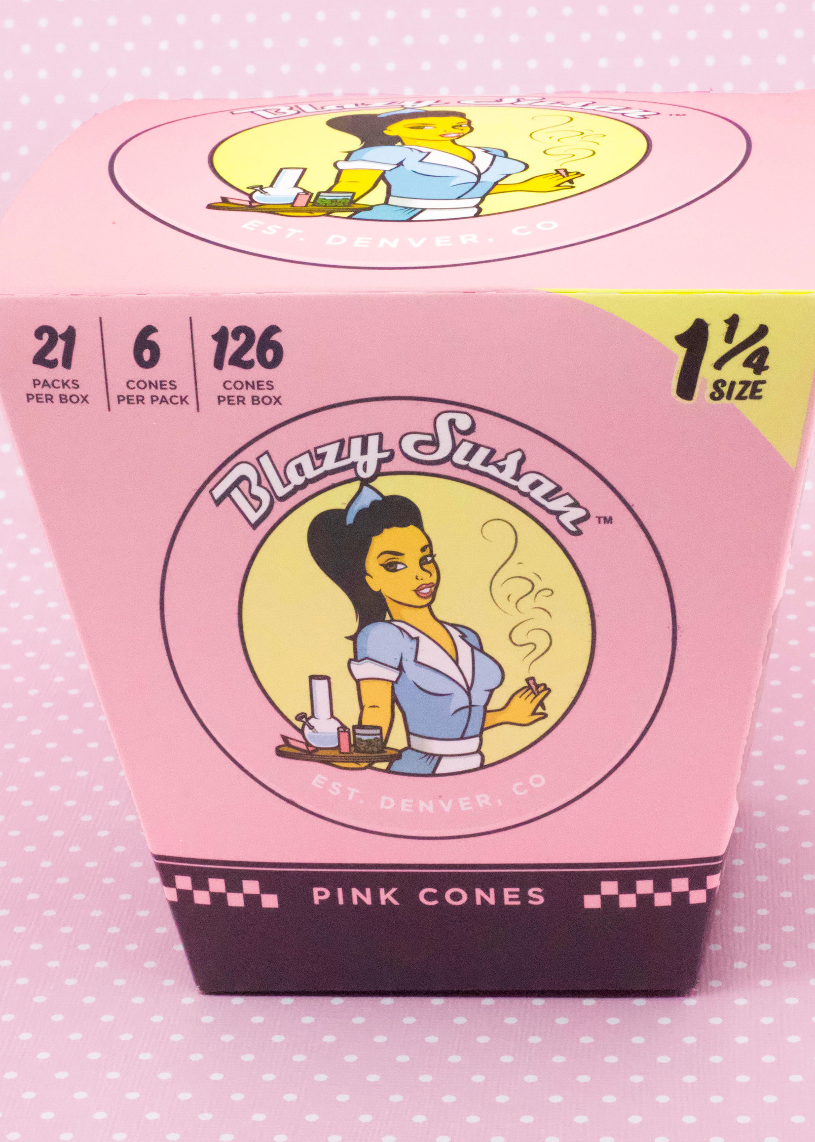 Blazy Susan Pink Cones