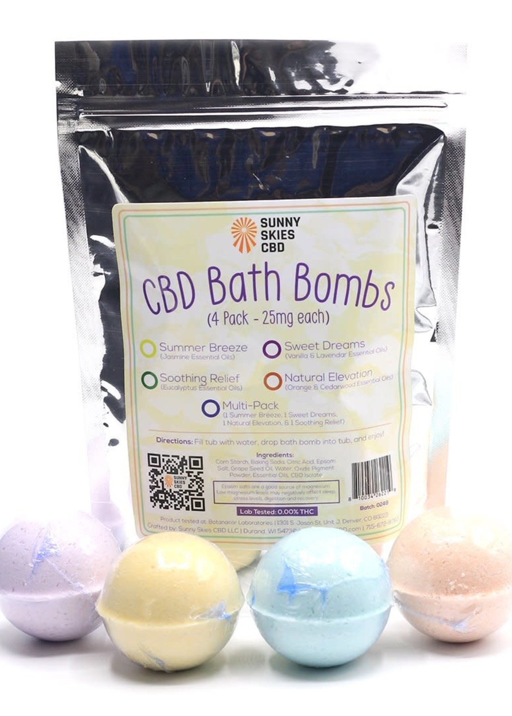 Sunny Skies CBD Bath Bombs