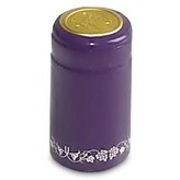 PVC Capsules (30 count) - Purple with Silver Grapes