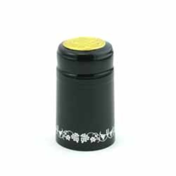 PVC Capsules (30 count) - Black with Silver Grapes