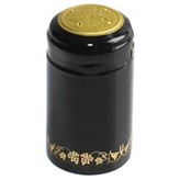 PVC Capsules (30 count) - Black with Gold Grapes