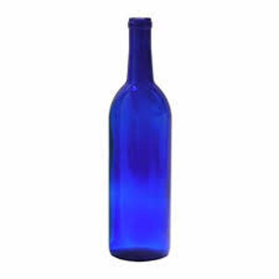 750mL Cobalt Blue Claret/Bordeaux Flat Bottom Bottles, 12/Case 750mL Cobalt Blue Claret/Bordeaux Flat Bottom Bottles, 12/Case