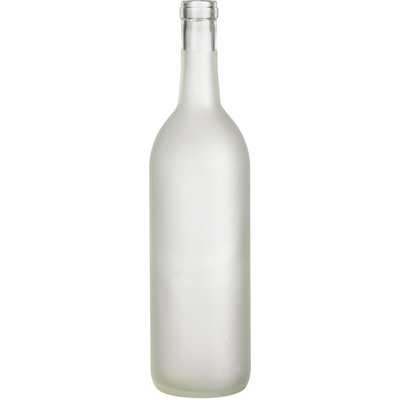 750mL Clear Frosted Claret/Bordeaux Flat Bottom Bottles, 12/Case 750mL Clear Frosted Claret/Bordeaux Flat Bottom Bottles, 12/Case
