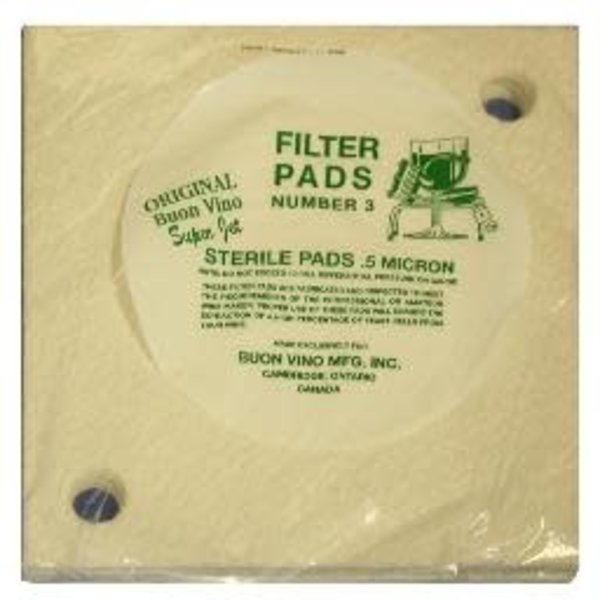 Buon Vino Super Jet Filter Pads - #3 Sterile - 3 Pack