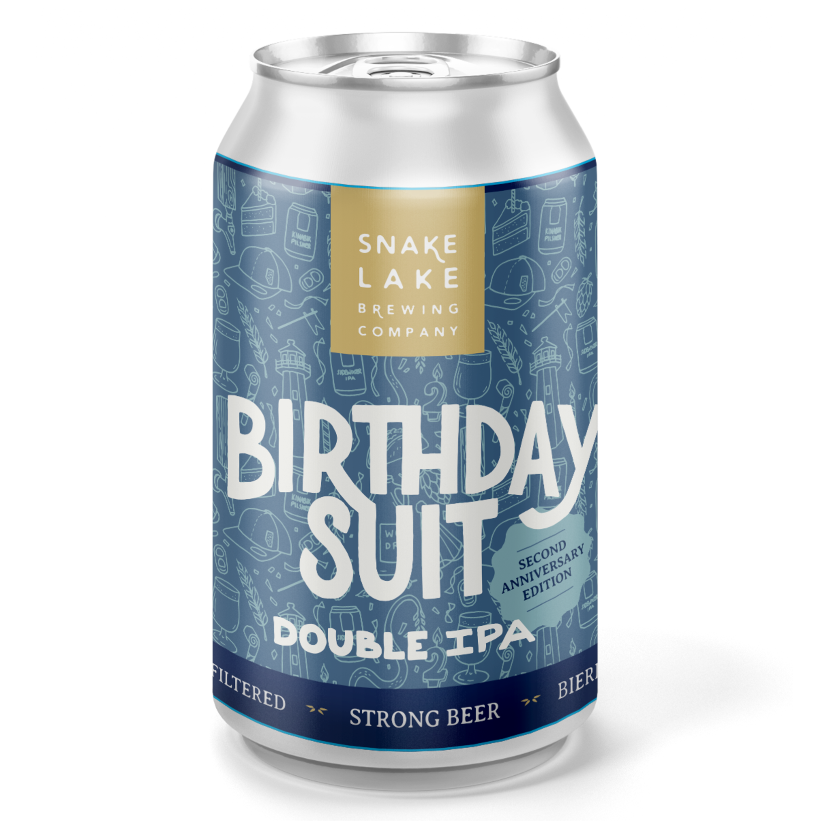 Snake Lake 'Birthday Suit' Double IPA, Snake lake 4x473ml 8.25%