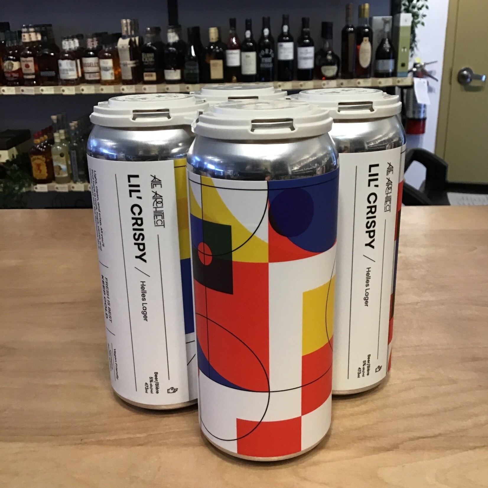 Ale Architect 'Lil Crispy' Helles Lager, Ale Architect 4x473ml 5.0%