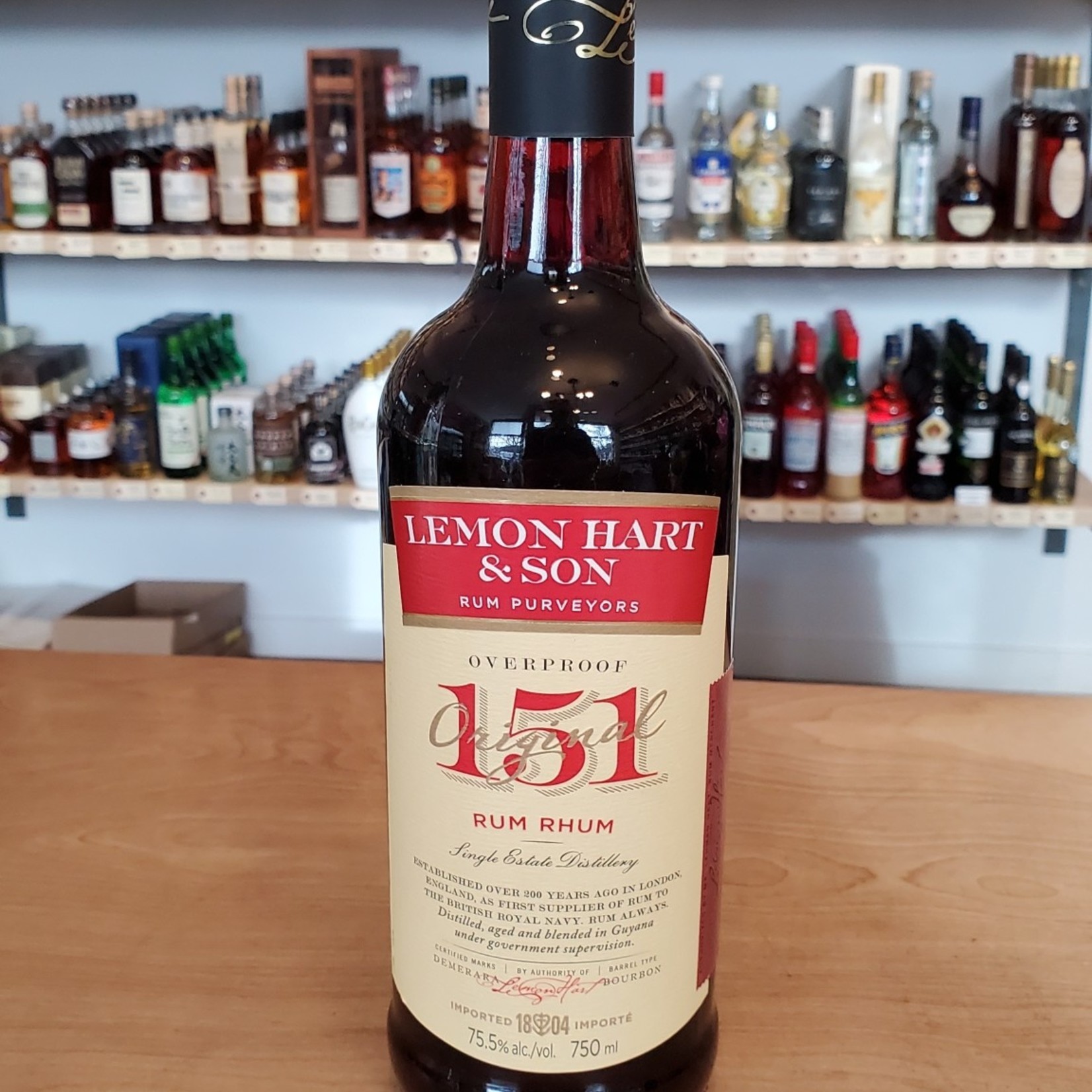 Lemon Hart & Son, Original 151 Overproof Rum 75.5%