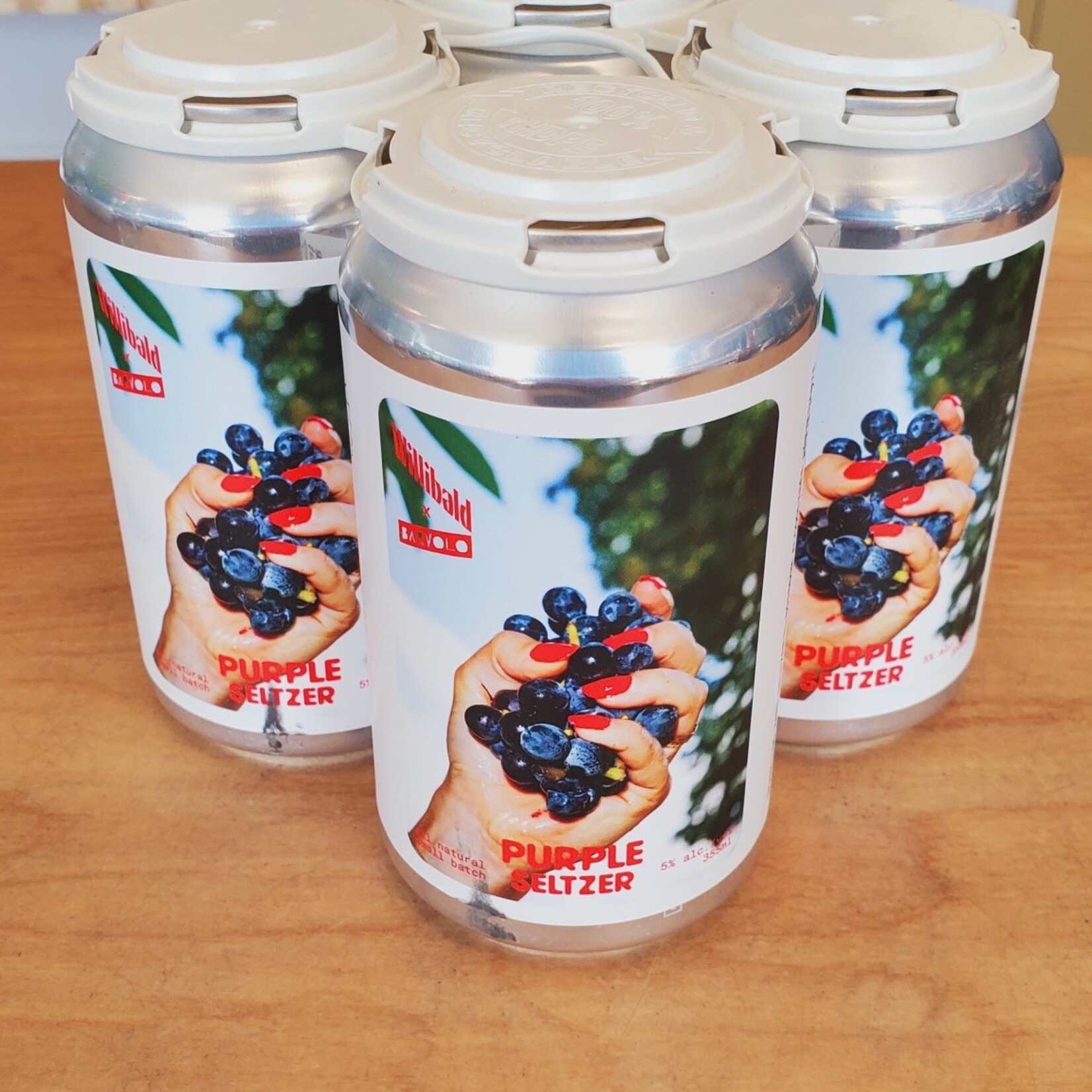 'Purple' Concord & White Grape Seltzer, Willibald Farm 4x355ml 5%