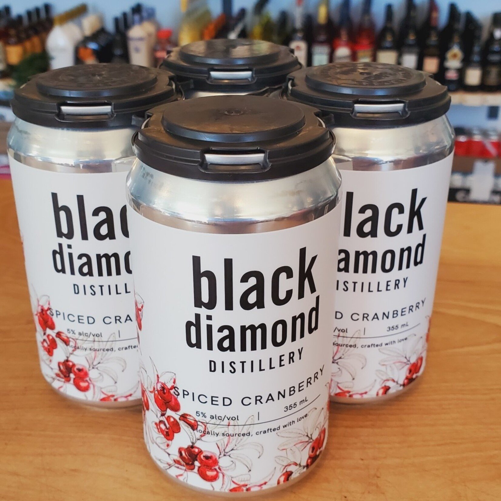 Spiced Cranberry Vodka Soda, Black Diamond 4x355ml 5%