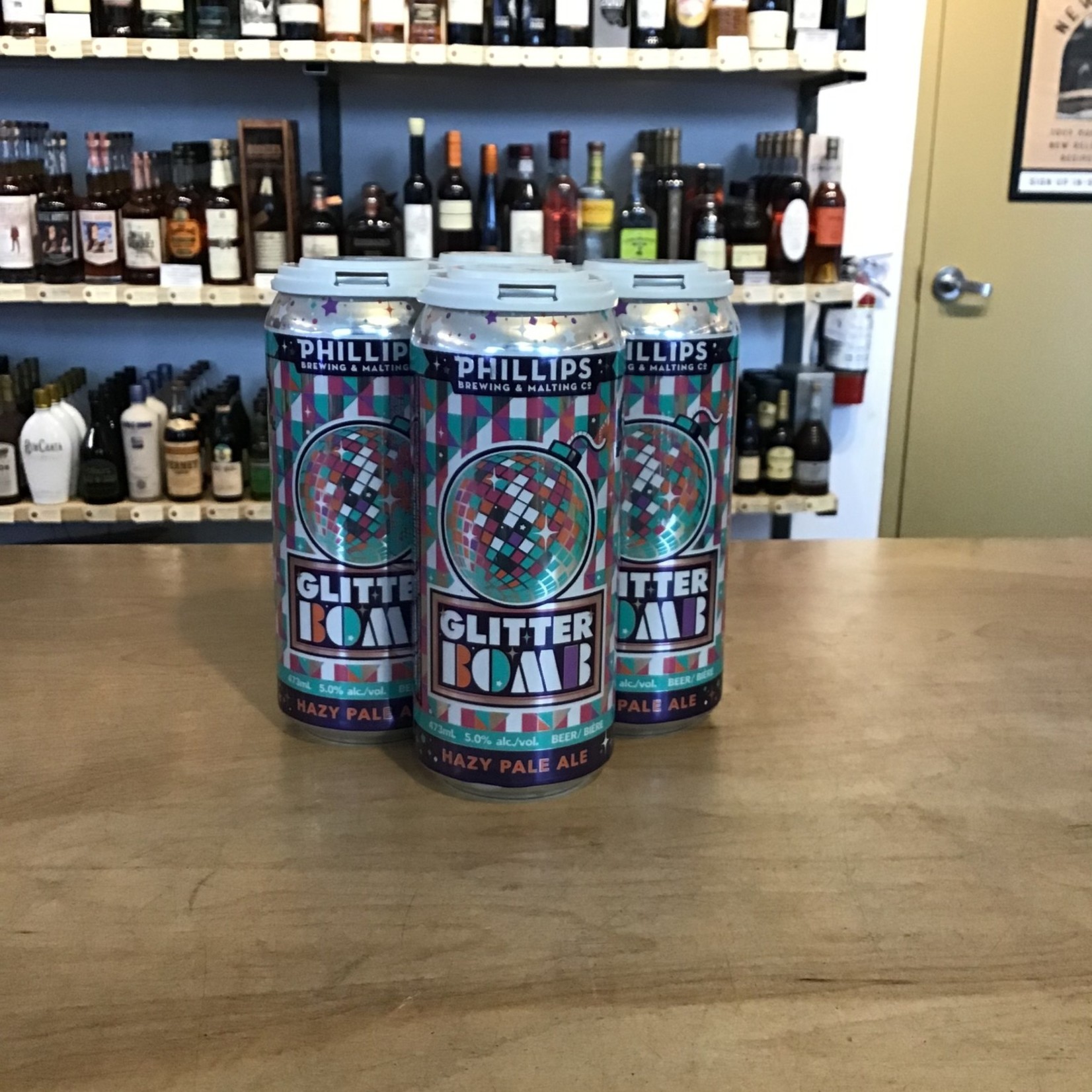 Phillips Brewing Co. 'Glitter Bomb' Hazy Pale Ale, Phillips 4x473ml 5.0%