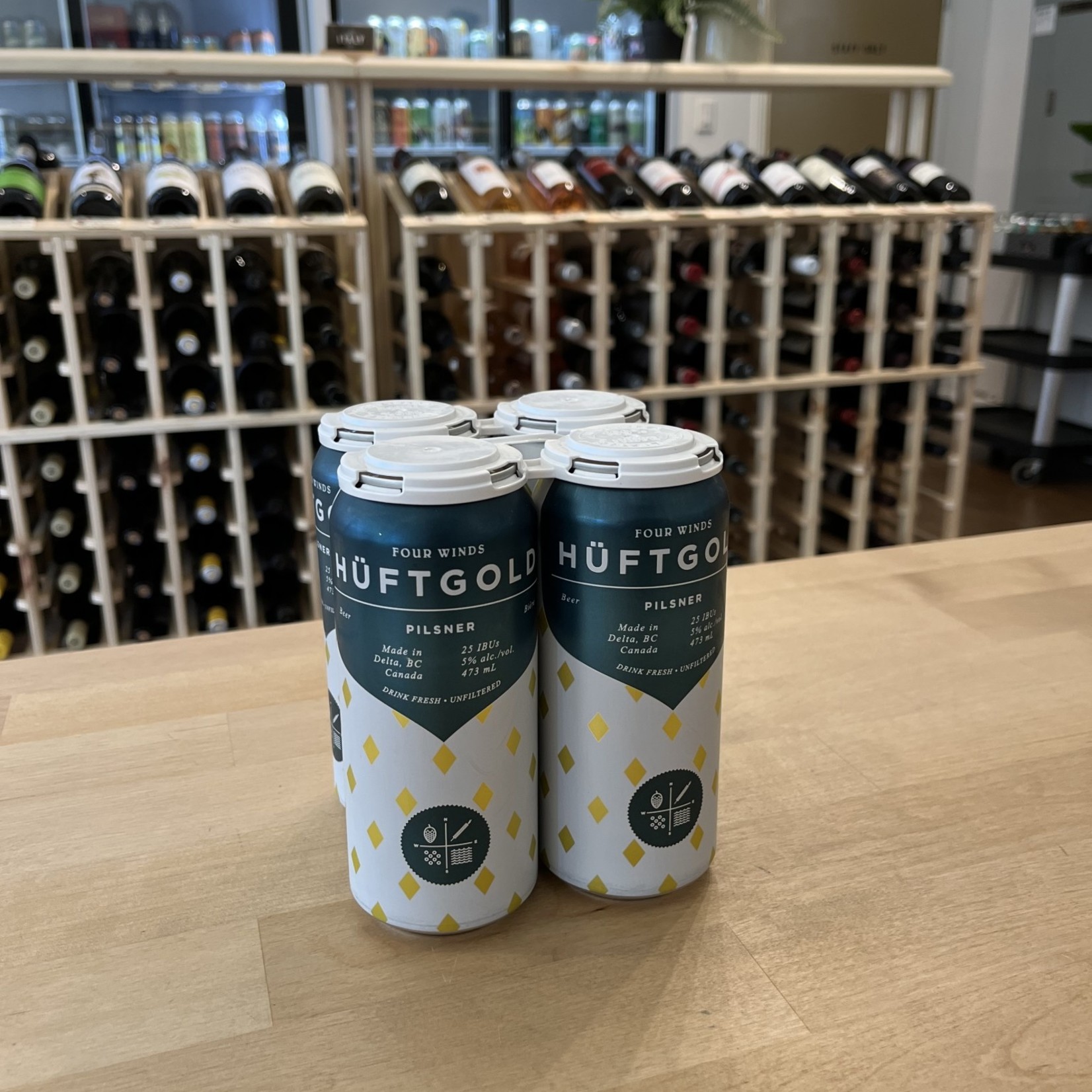 Four Winds 'Huftgold' German Pilsner, Four Winds 4x473ml 5.4%