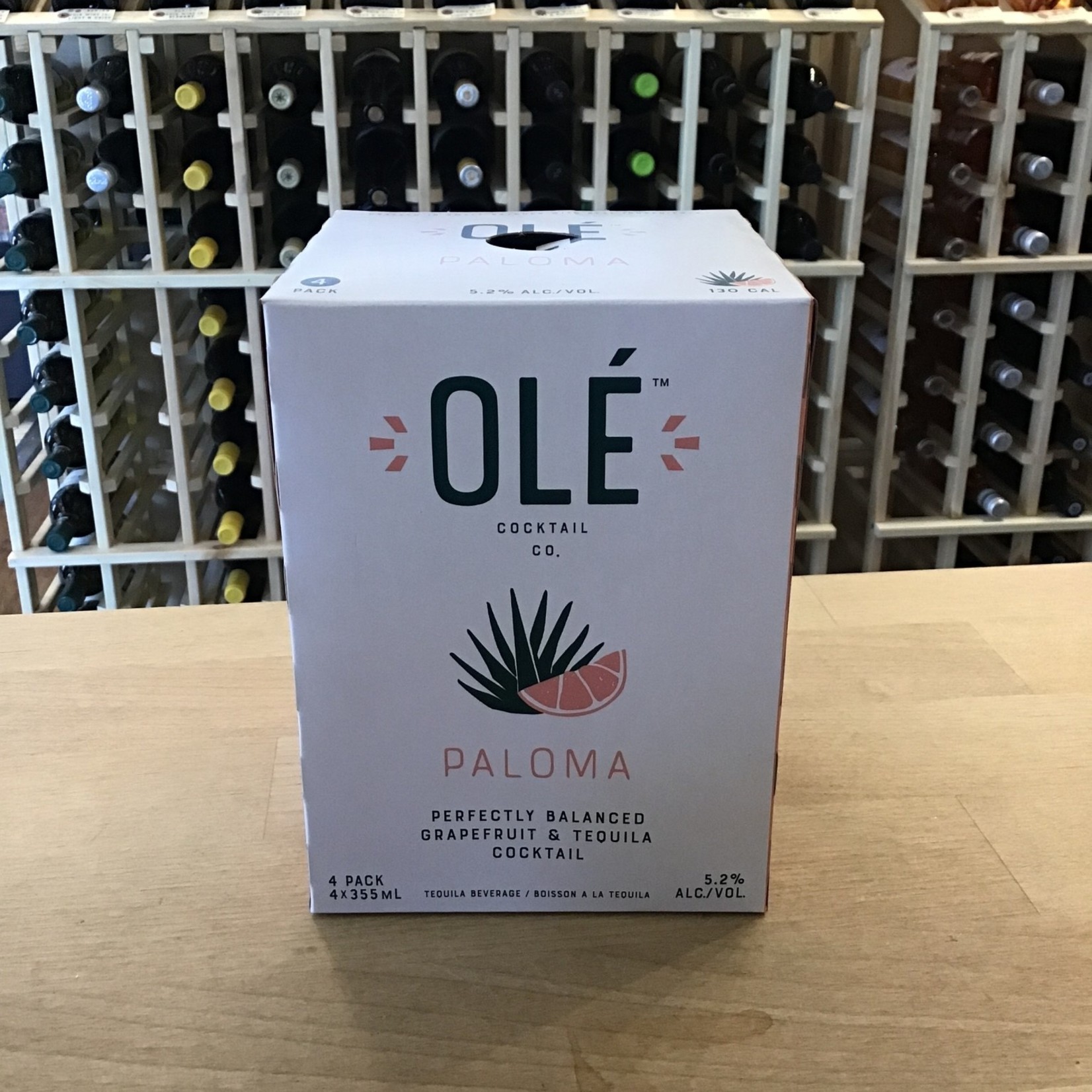 'Paloma' Grapefruit & Tequila Cocktail, Ole 4x355ml 5.2%