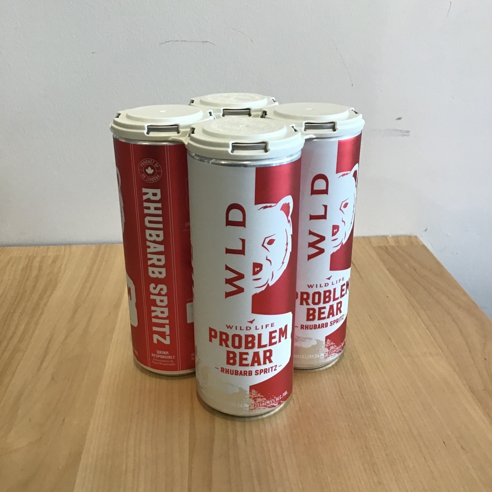 Wild Life Distillery 'Problem Bear' Rhubarb Spritz RTD Cocktail, Wild Life 4x355ml, 5.0%
