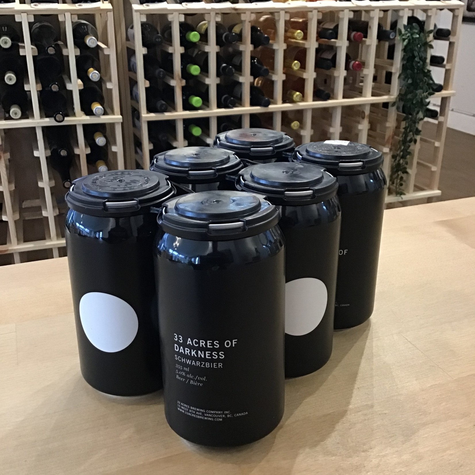 'Darkness' Schwarzbier, 33 Acres 6x355ml 5.0%