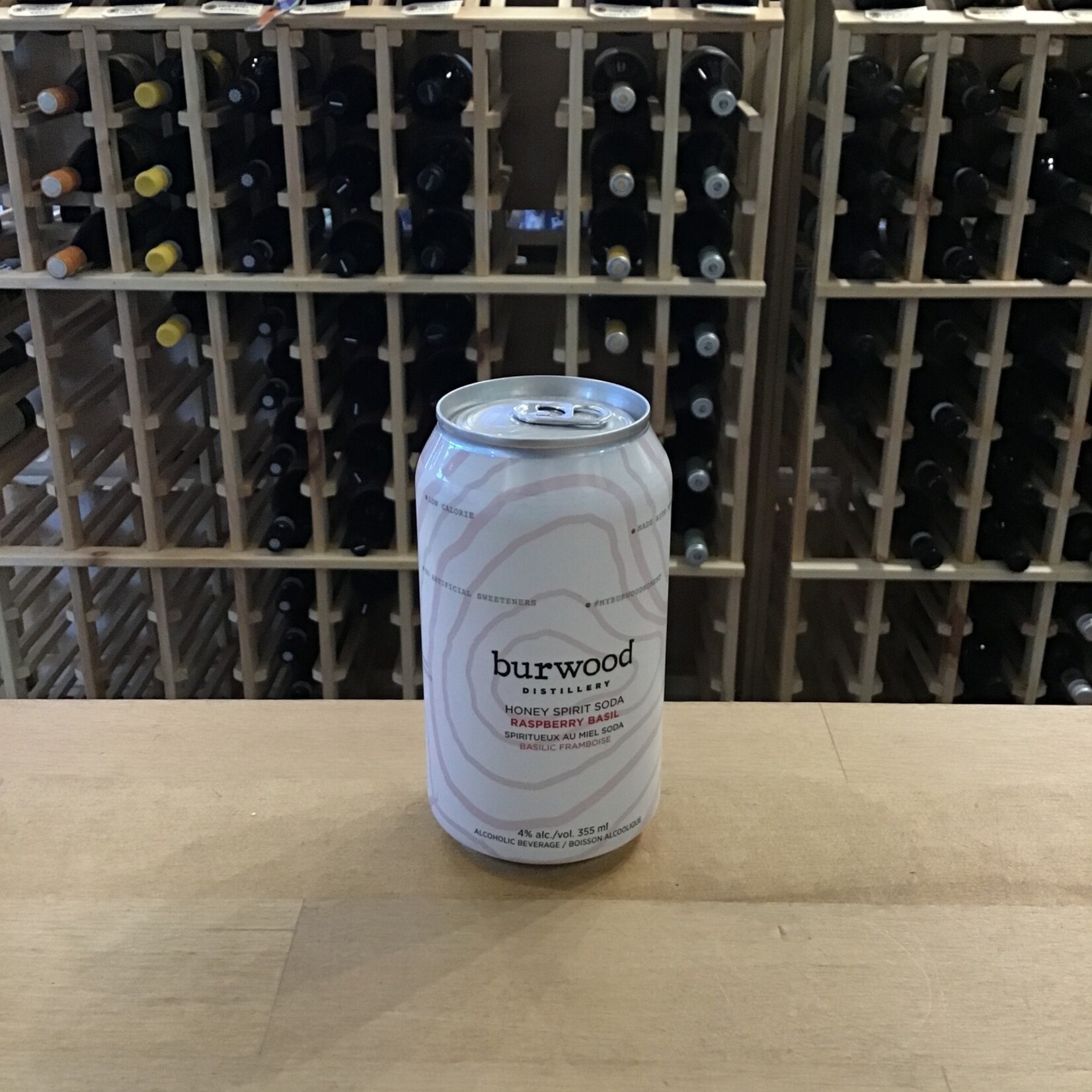 Burwood Distillery Raspberry Basil Honey Spirit Soda, Burwood 355ml 4.0%