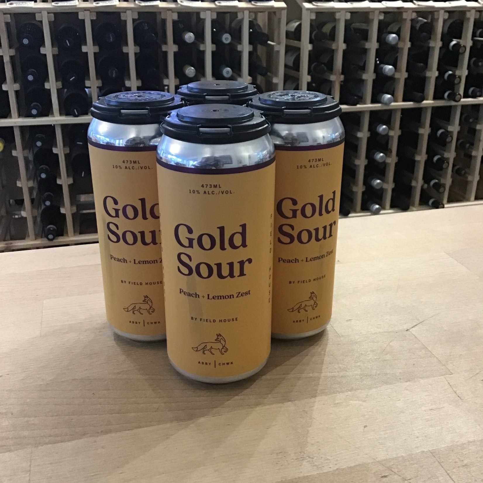 'Gold Sour' Peach and Lemon Zest Sour, Field House 4x473ml 10.0%