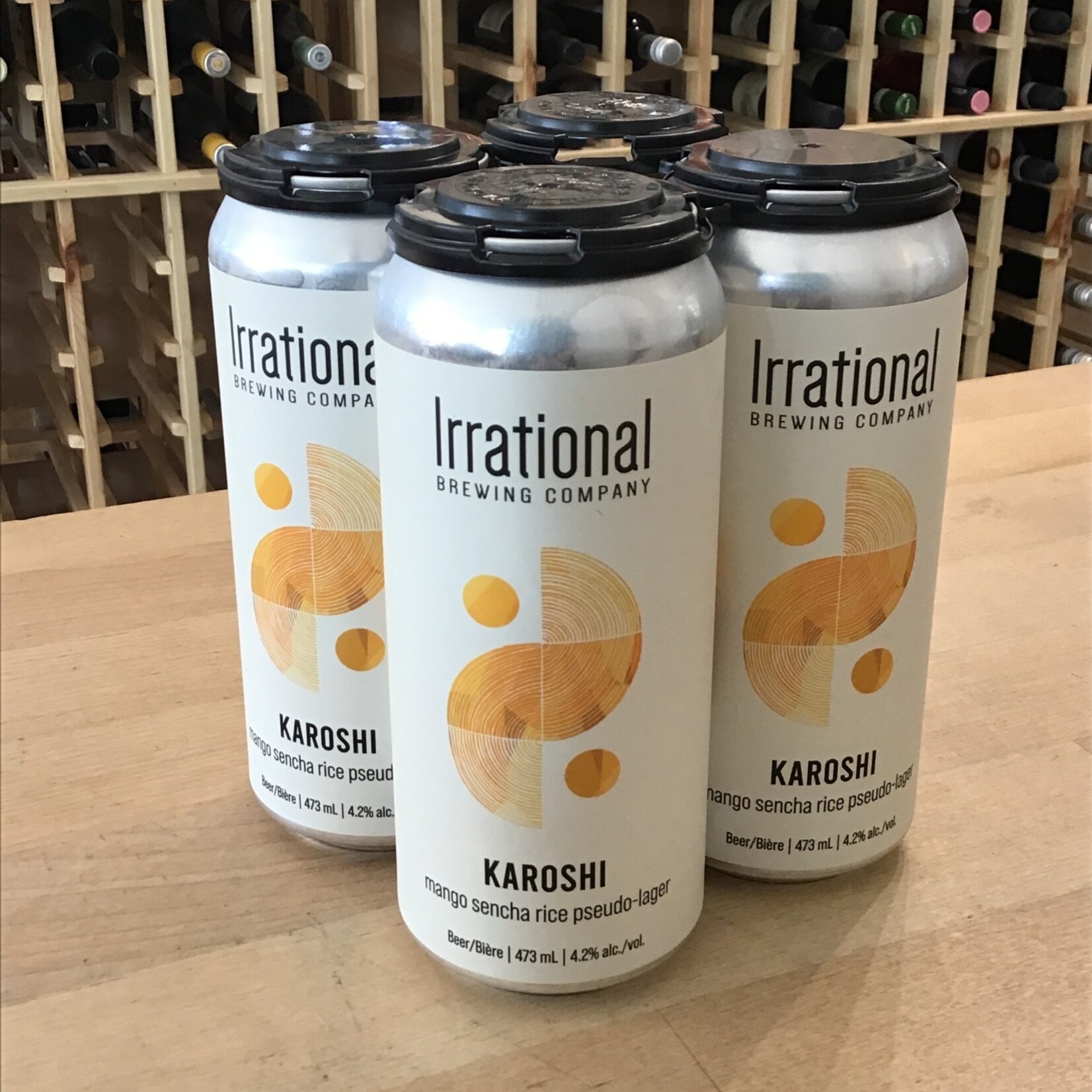 'Karoshi' Mango Sencha Rice Lager, Irrational 4x473ml 4.2%