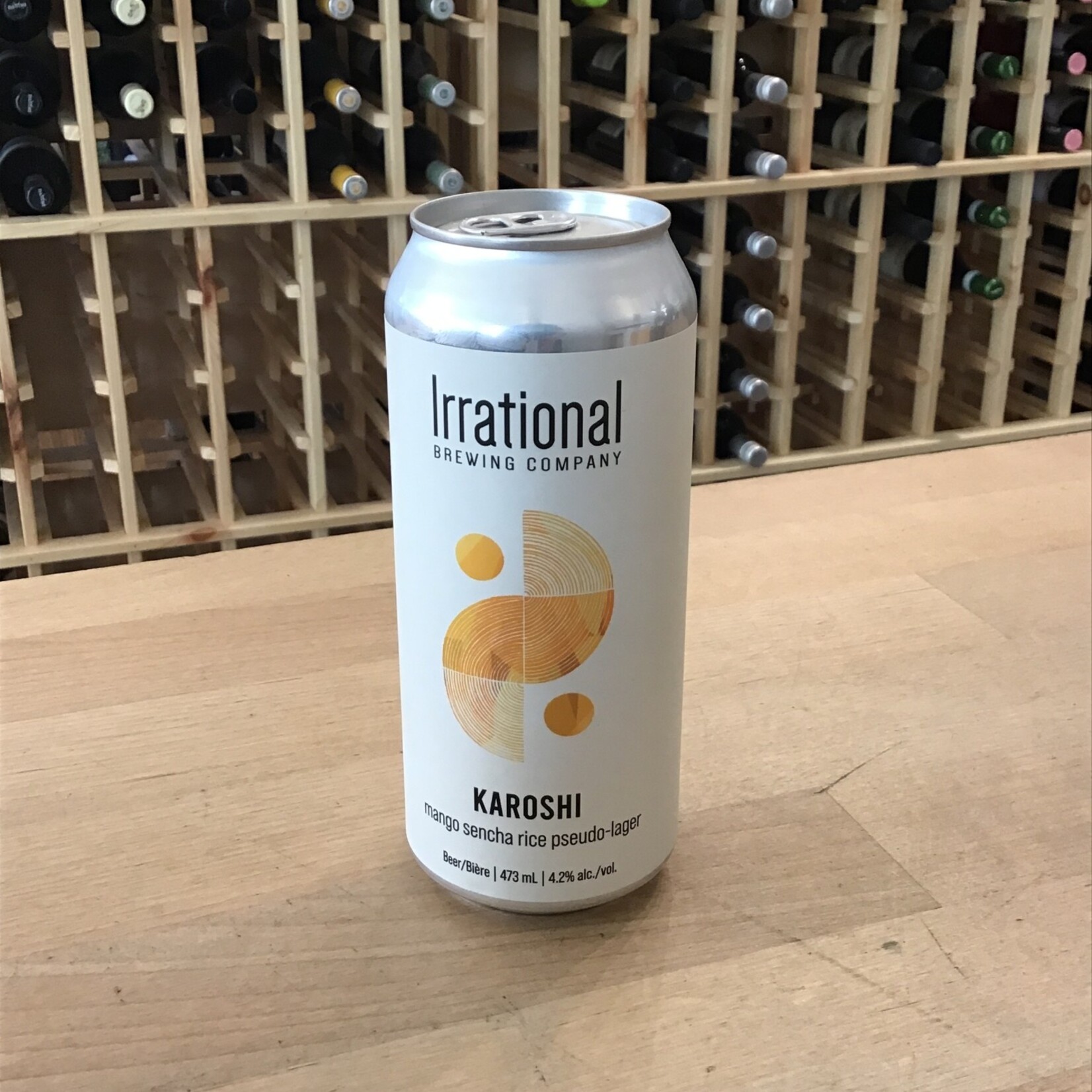 'Karoshi' Mango Sencha Rice Lager, Irrational 473ml 4.2%