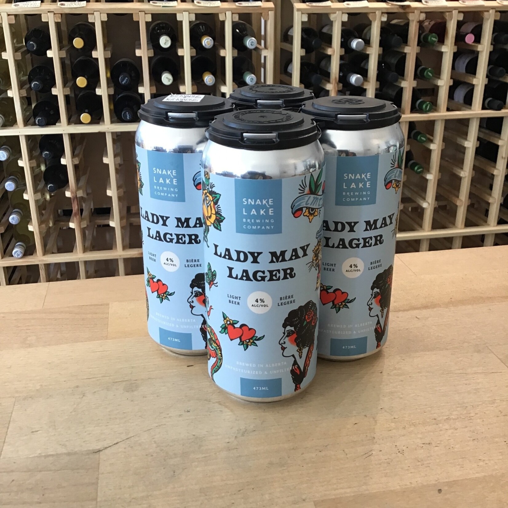 Snake Lake 'Lady May Lager' , Snake Lake 4x473ml 4%