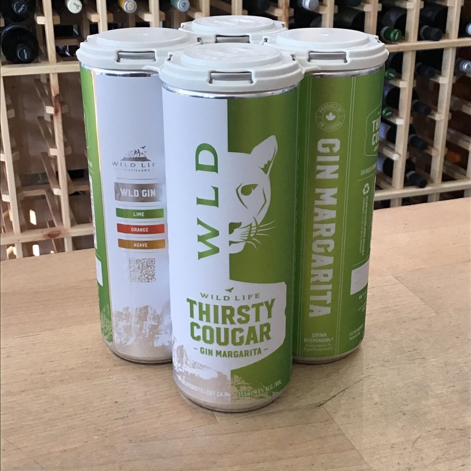 Wild Life Distillery 'Thirsty Cougar' Gin Margarita, Wild Life 4x355ml 5.0%