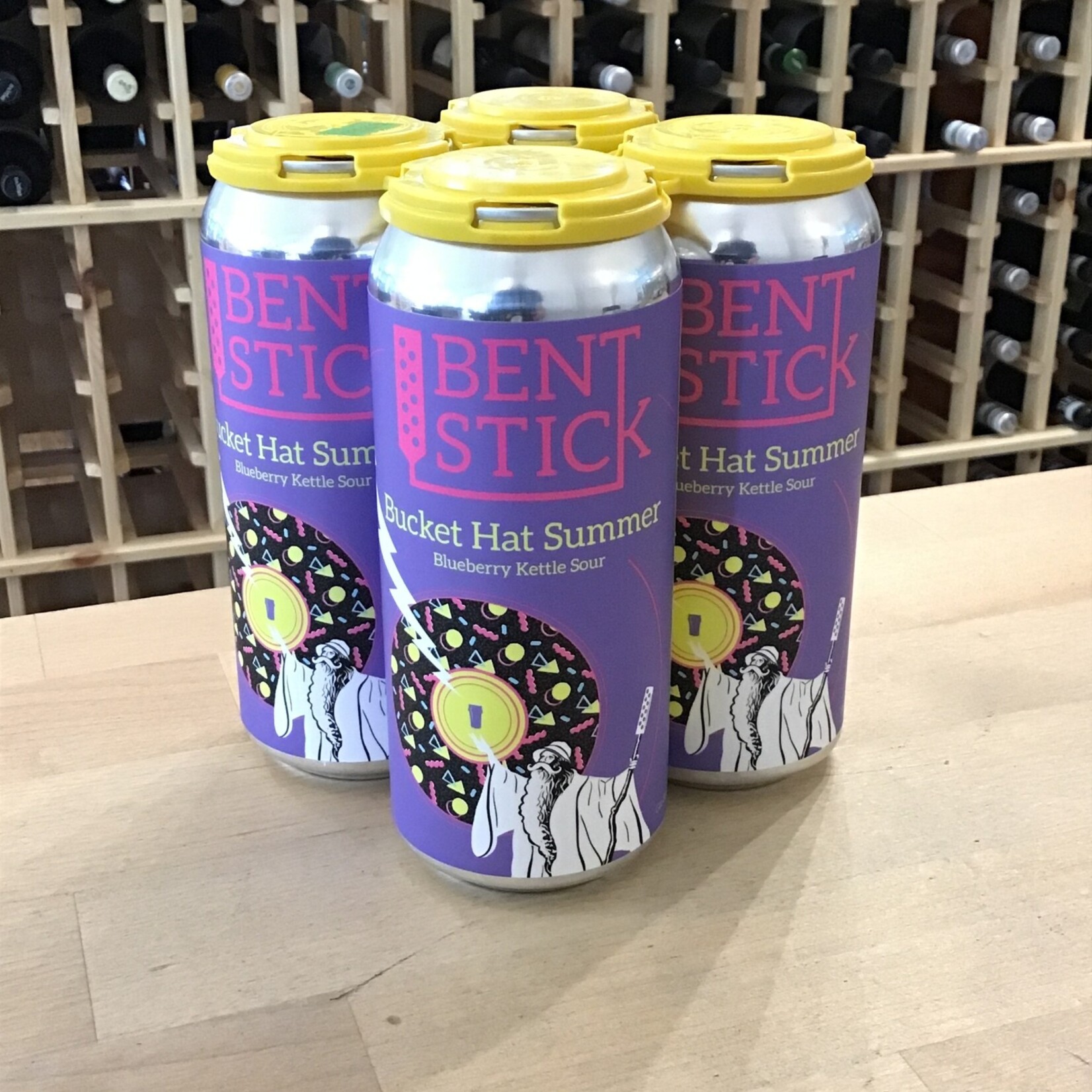 Bent Stick 'Bucket Hat Summer' Blueberry  Kettle Sour, Bent Stick 4x473ml 4.5%