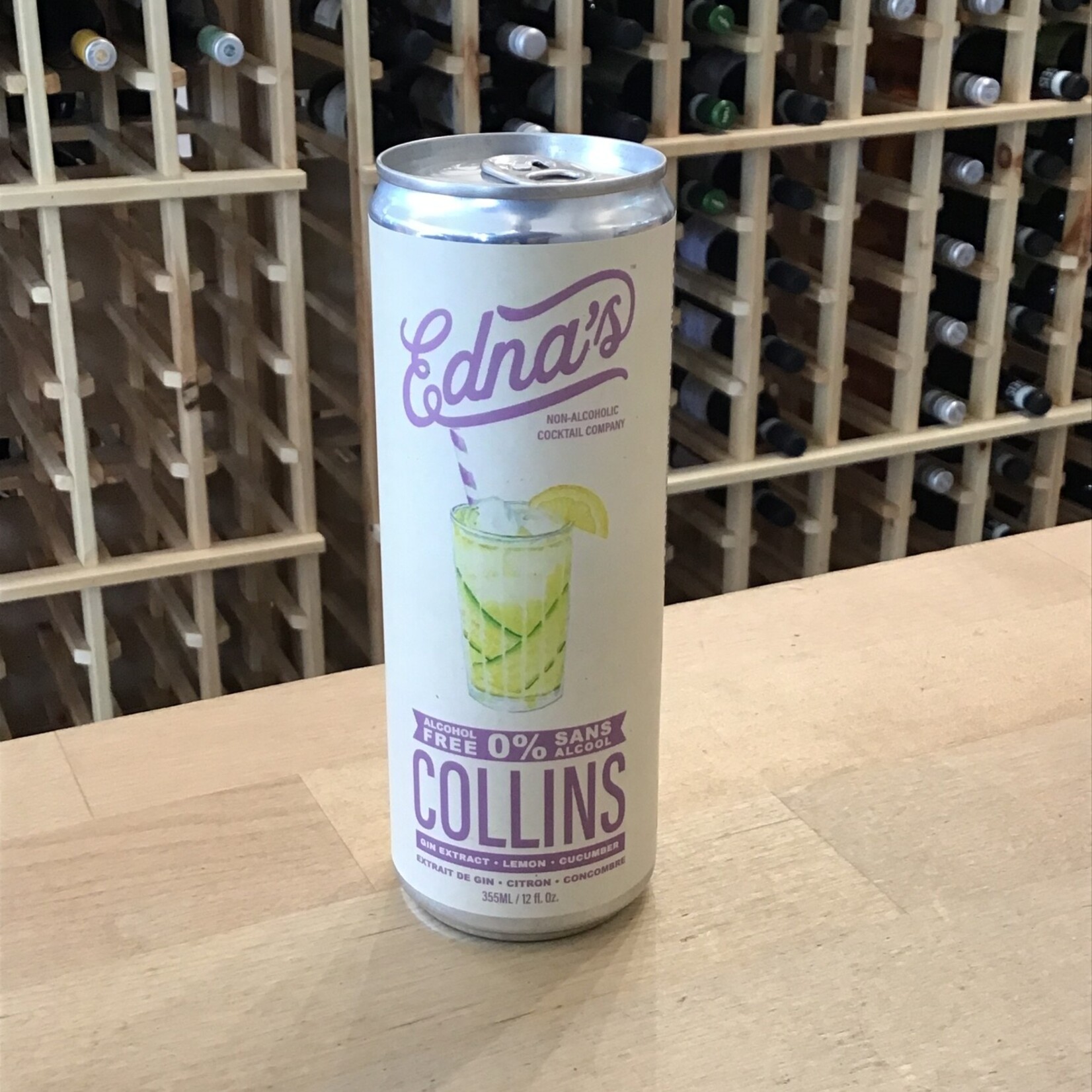 Non-Alcoholic Collins, Edna's 355ml 0.0%