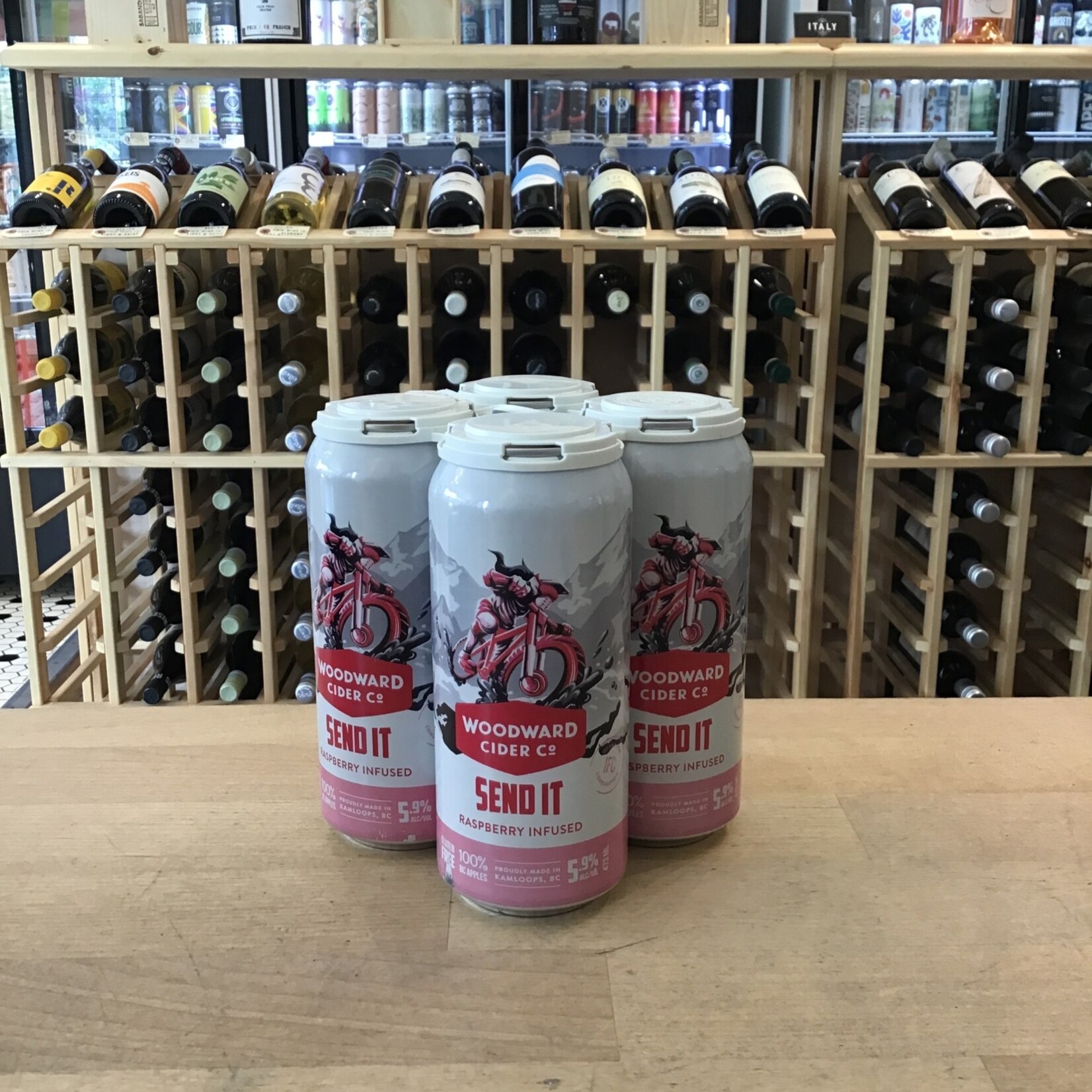 'Send It' Raspberry Cider, Woodward 4x473ml 5.9%