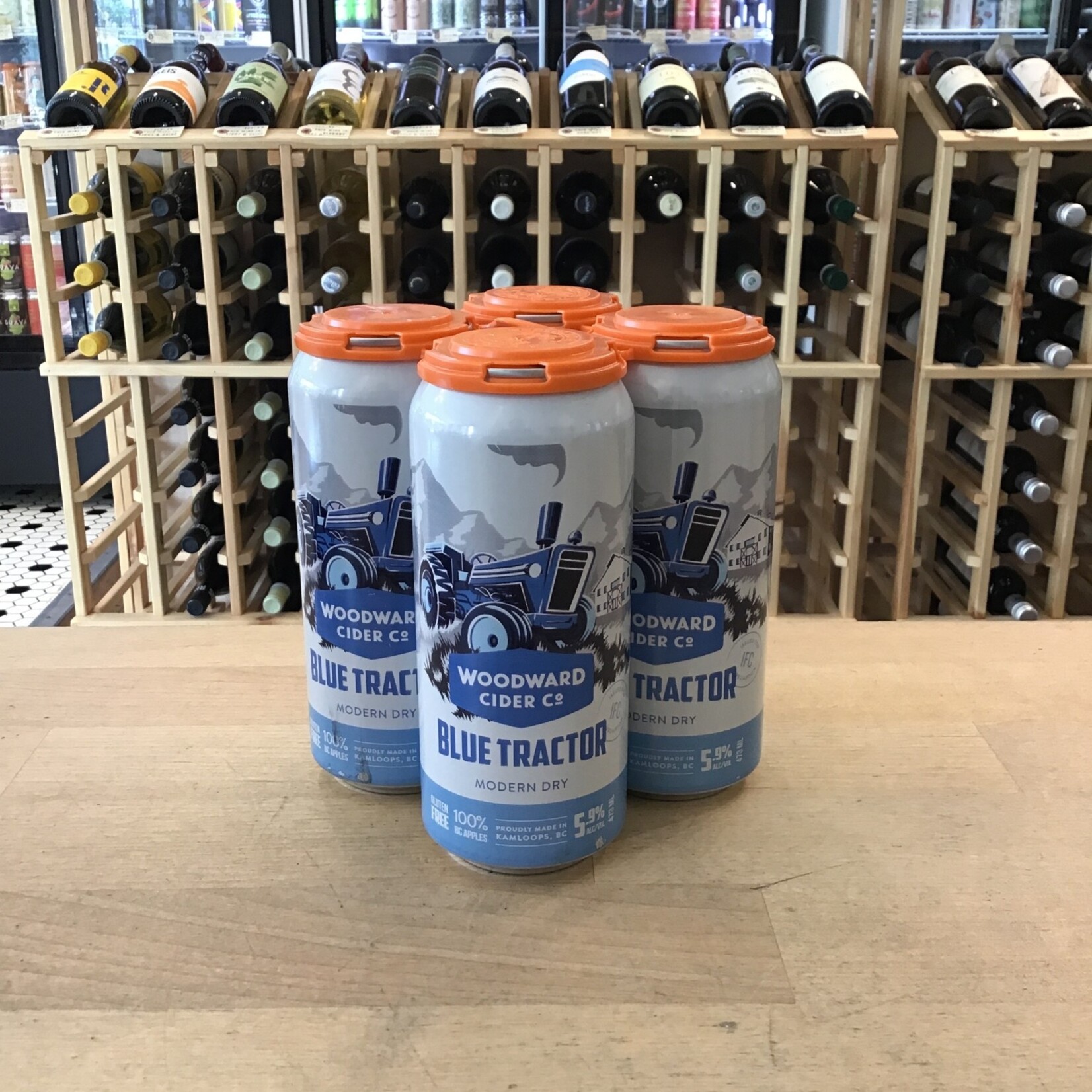 'Blue Tractor' Cider, Woodward 4x473ml 5.9%