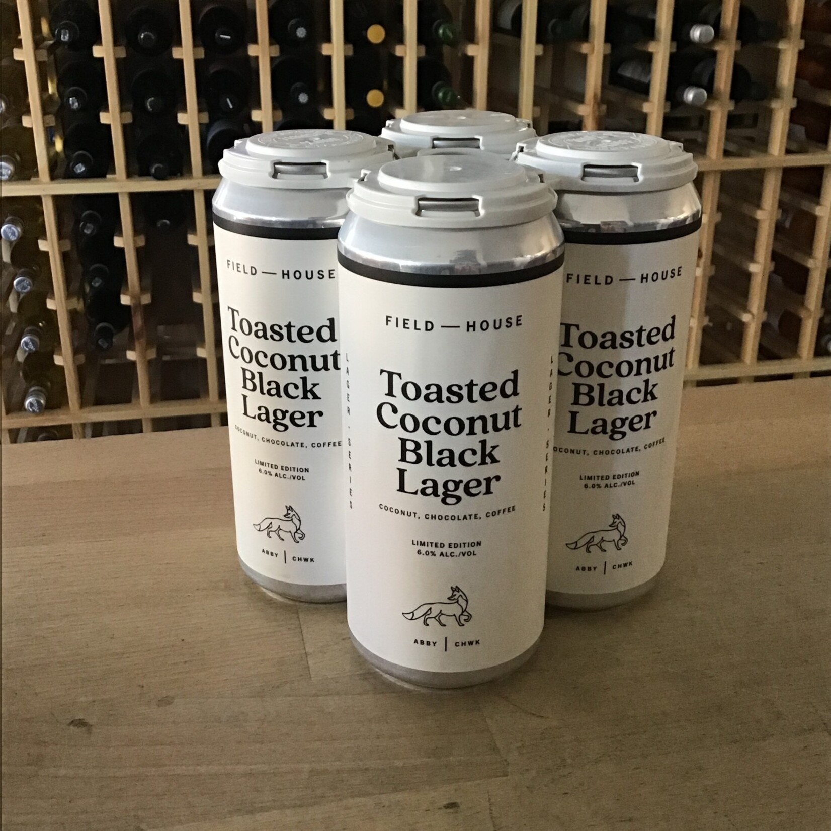 'Toasted Coconut' Black Lager, Field House 4x473ml 6%