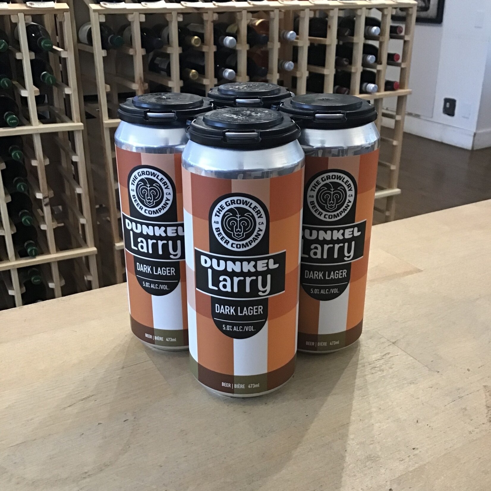 The Growlery 'Dunkel Larry' Dark Lager, Growlery 4x473ml 5.0%