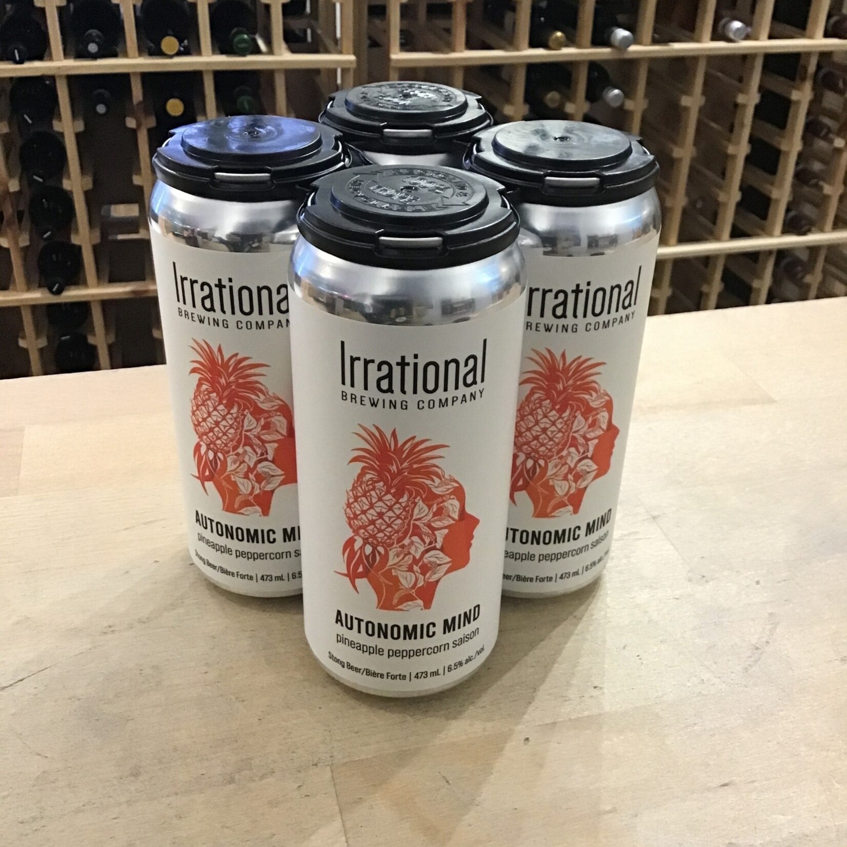 'Autonomic Mind' Pineapple Peppercorn Saison, Irrational 4x473ml 6.5%