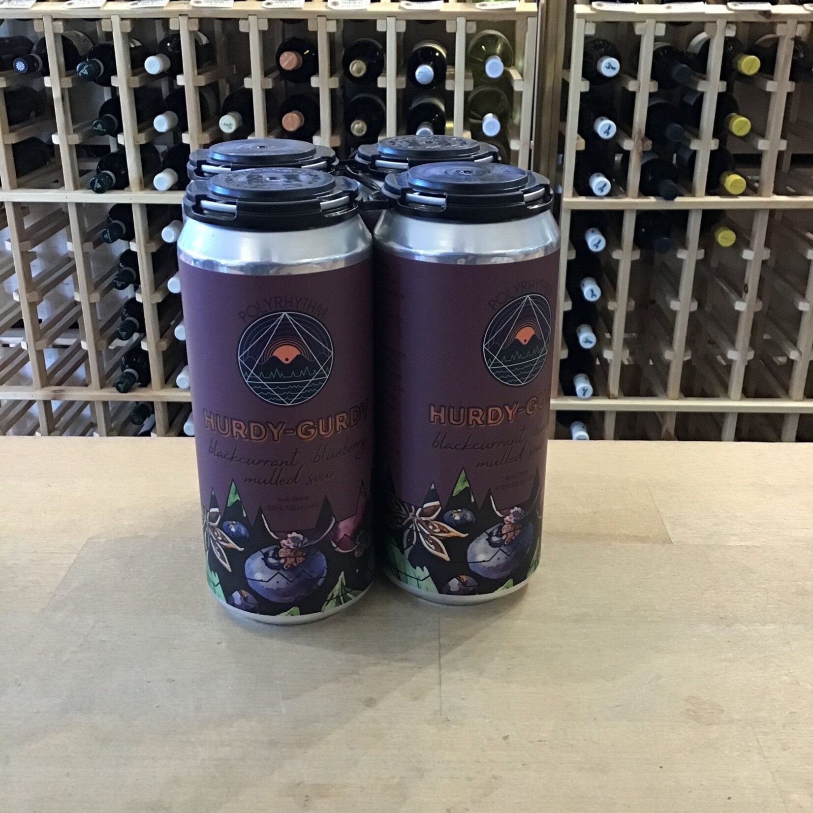 'Hurdy-Gurdy' Blackcurrant Blueberry Mulled Sour, Polyrhythm, 4x473ml 5.2%