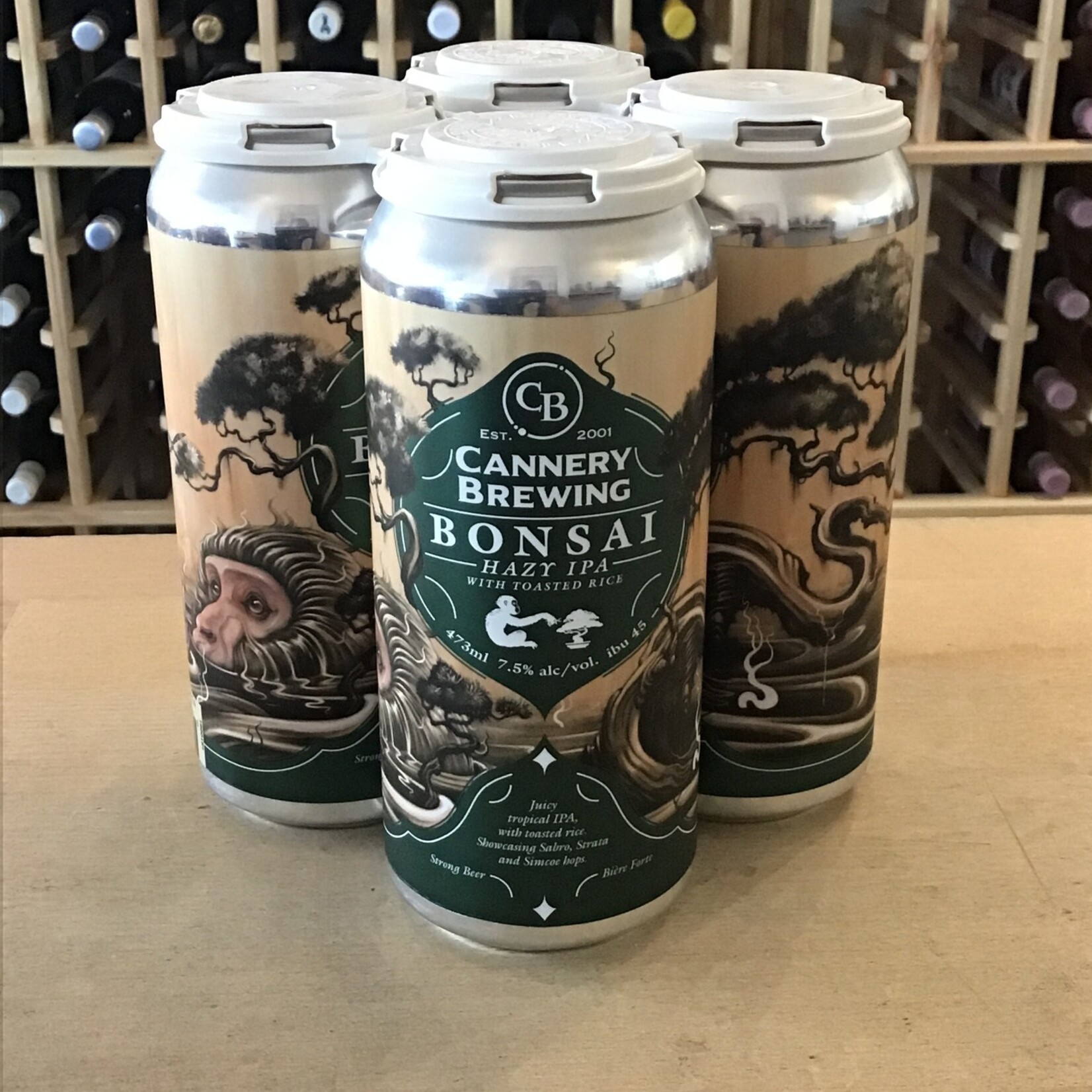 Cannery 'Bonsai' Hazy IPA, Cannery 4x473ml 7.5%