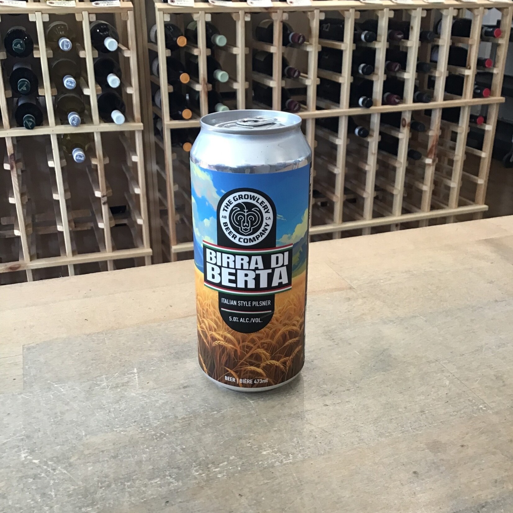 The Growlery ‘Birra Di Berta’ Italian Pilsner, The Growlery 473ml 5.5%