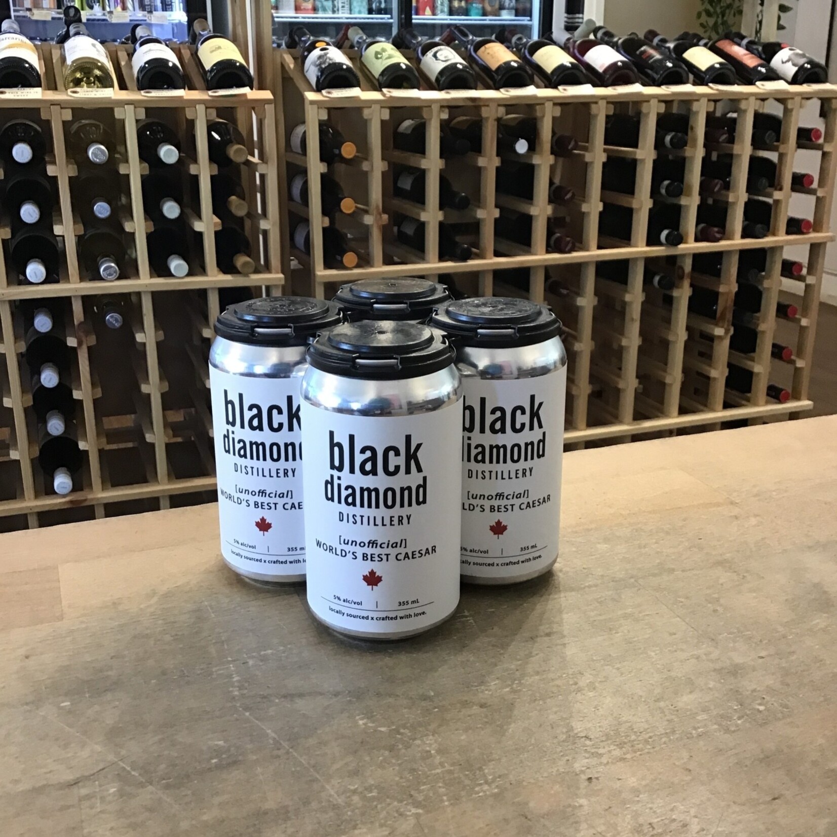 'World's Best Caesar' Vodka Cocktail, Black Diamond 4x355ml 5.0%