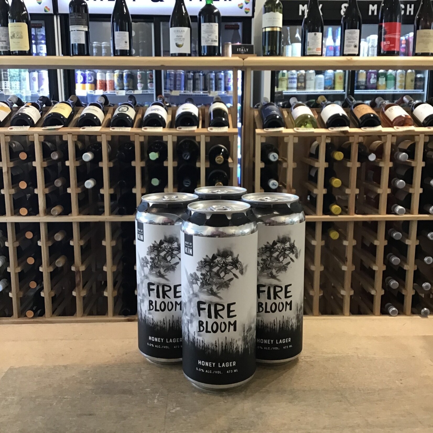 Best Of Kin 'Fire Bloom' Honey Lager, Best of Kin 4x473ml 5%