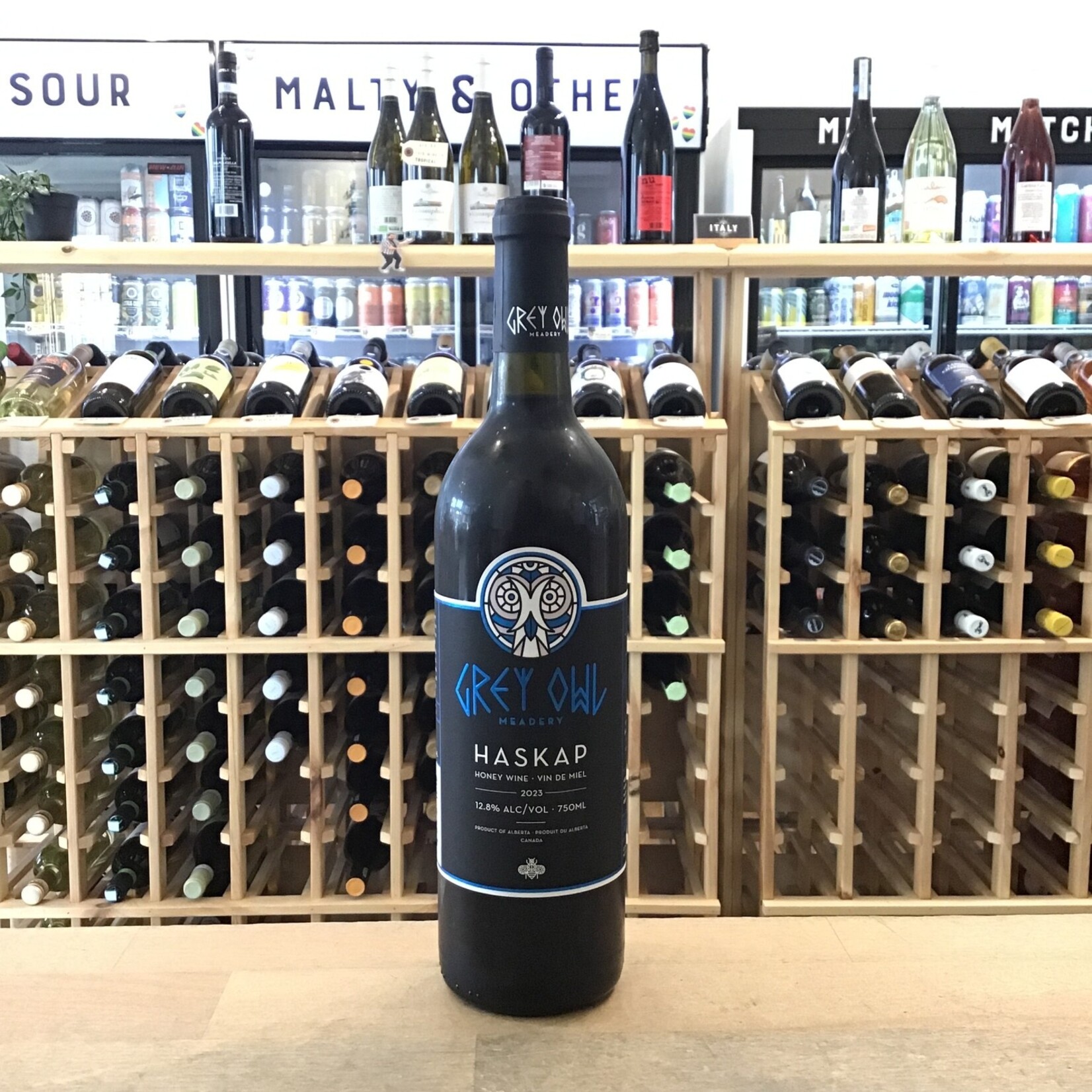 'Haskap Melomel' Honey Wine, Grey Owl 750ml 12.8%