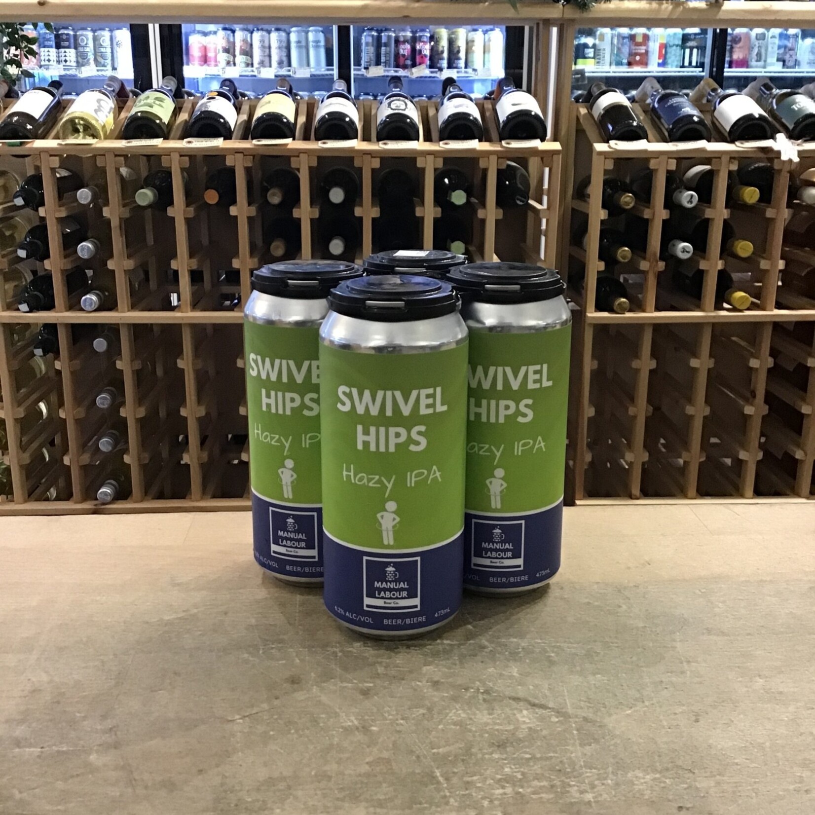 'Swivel Hips' Hazy IPA, Manual Labour 4x473ml 6.2%