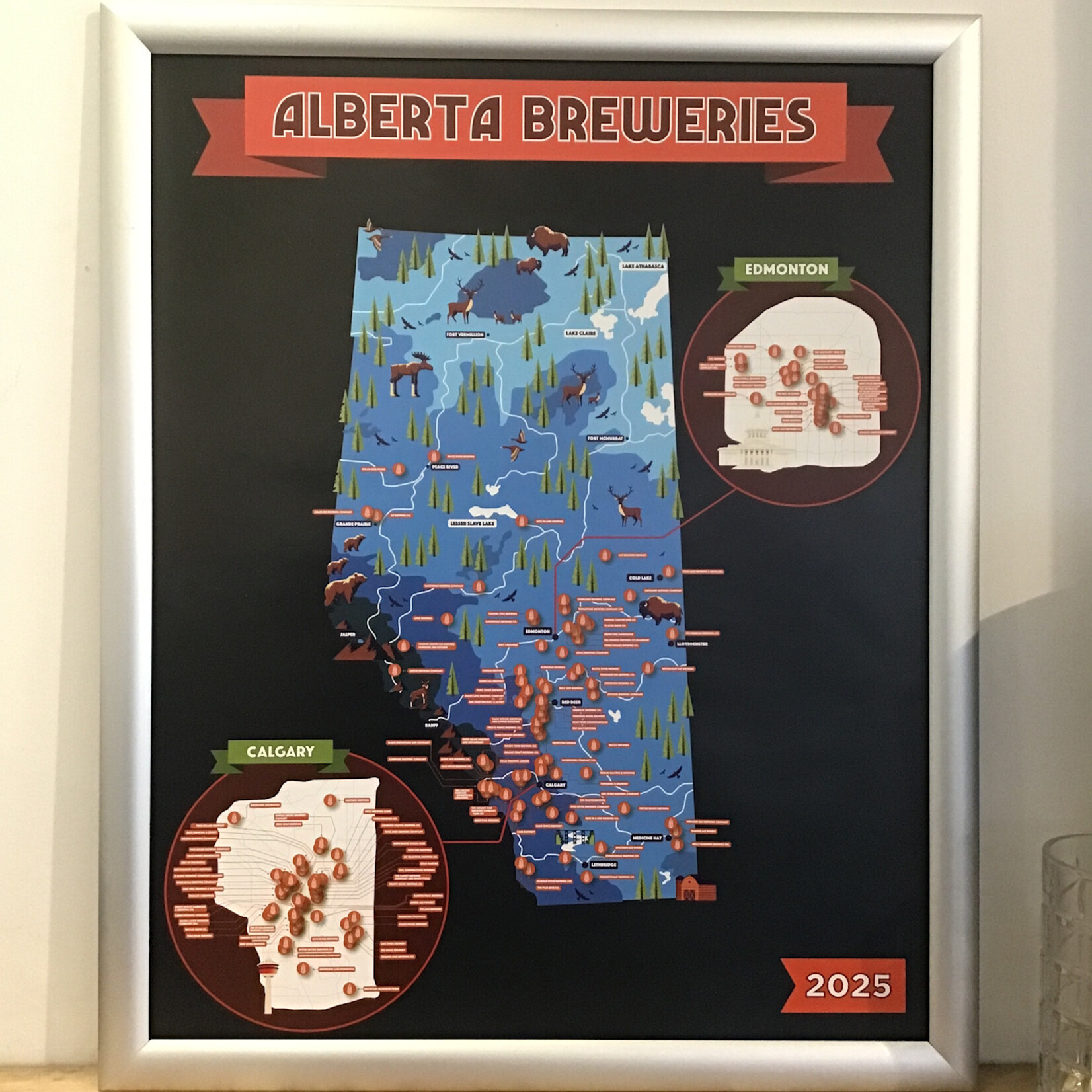 'Alberta Breweries' Poster