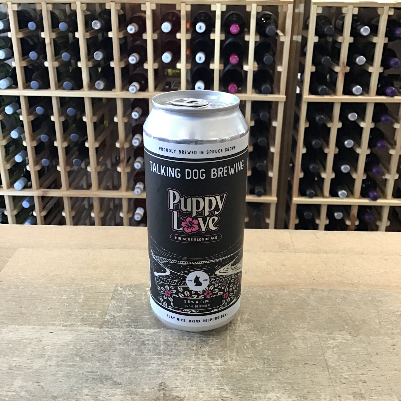 'Puppy Love' Hibiscus Blonde Ale, Talking Dog 473ml 5.0%